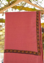 Pashmina Emboridered Shawl D - 121 - Brick