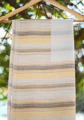 Pure Pashmina Lining Work Shawl D - 02 - Off White