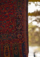 Pure Pashmina Kaani Shawl D - 01H - Maroon