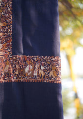 Pashmina Emboridered Shawl D - 115 - N Blue