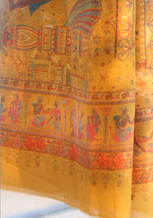 Pure Jamawar Kaani Shawl D - 2232 - Multi Yellow