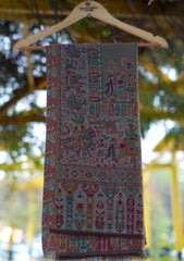 Pure Jamawar Kaani Shawl D - 2248 - Brown