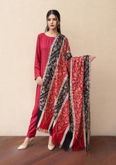 Pure Pashmina Handmade Shawl D - 2210 - Red