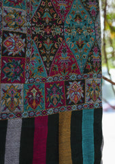 Pure Pashmina Kaani Jamawar Shawl D - 01 - M Black