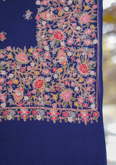 Pashmina Emboridered Shawl D - 70 - N Blue
