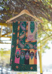 Digital Printed Wool Shawl D - 08 - Multi