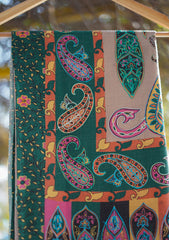 Digital Printed Wool Shawl D - 08 - Multi