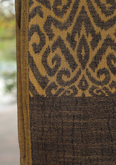 Pure Pashmina Kaani Jamawar Shawl D - 61D - Golden