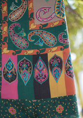 Digital Printed Wool Shawl D - 08 - Multi