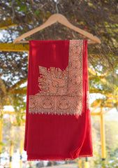 Pashmina Emboridered Shawl D - 116 - Maroon