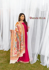 Pure Pashmina Handmade Shawl D - 2206 - Off-White