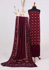 Winter - Riwaj - Velvet Suit - Printed Edit - D#39 - Magenta