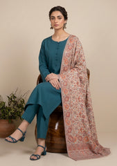 Winter - Riwaj - Pashmina Kani Jamawar 3 Pcs Suit - D#01 - Z Skin