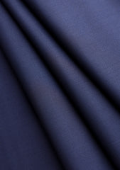 Loro Piana Lightest Super 150's Wool & Silk Fabric - Navy Blue