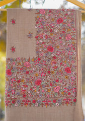 Pashmina Emboridered Shawl D - 73 - Brown