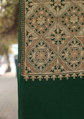 Pashmina Ari Work Shawl D - 121 - B Green