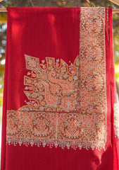 Pashmina Emboridered Shawl D - 116 - Maroon