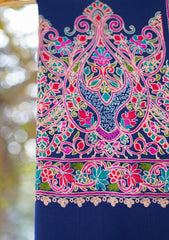 Pashmina Ari Work Shawl D - 119 - N Blue