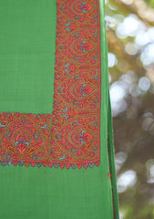 Pashmina Emboridered Shawl D - 119B - Parrot
