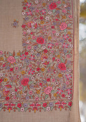 Pashmina Emboridered Shawl D - 73 - Brown