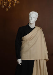 Men Shawls - Wool Shawls - D#208 - Fawn