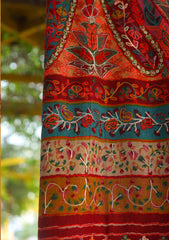 Pure Pashmina Ari Work Shawl D - 117 - Multi