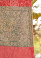 Pure Pashmina Kaani Jamawar Scarf D - 20B - Chocolate