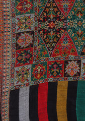 Pure Pashmina Kaani Shawl D - 01F - M Brown