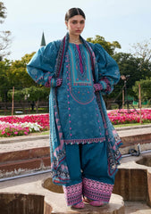 Lawn - Kahf Premium - Aangan Chiffon Prints 26 - KPS#04A - FALAK ARA