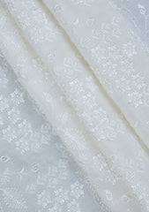 Elite Men China Boski Embroidered 6 Pound Blue Selvage - Off White