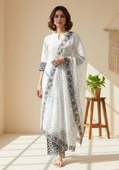Lawn - Rubaaiyat - R Prints 26 - D#20 - B White