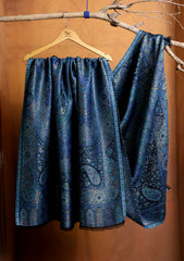 Pashmina Zari Jamawar Shawl D#213 - Blue