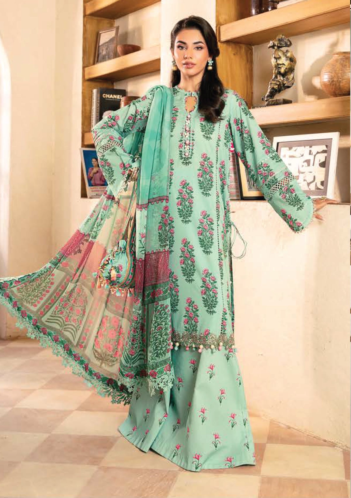 Meem | Luxury Eid Lawn 24 | MD-03 MUSTARD
