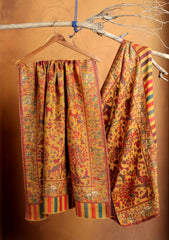 Pashmina Zari Jamawar Shawl D#86 - Mustard