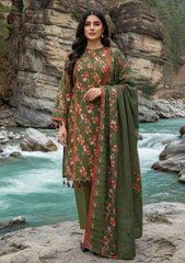 Winter - Riwaj - Printed Marina - 3 Pcs - Wool Shawl 25 - D#15