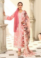 Lawn Collection - Eshaal Mishkaat - Zaib un Nisa - D#2B - Saffron