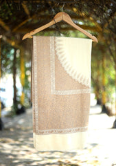 Pashmina Kaani Zari Shawl D - 24 - Off White