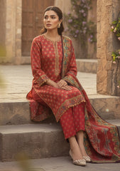 Winter - Riwaj - Printed Marina - 3 Pcs - Wool Shawl 25 - D#45