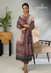 Lawn Collection - Asim Jofa - Basic - Print - 3 Pcs - AJBP#33