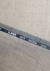 Reda Sharkskin Super 110's Wool Fabric - G Brown