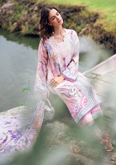 Lawn - Roheenaz - Garden Veil - Printed 25 - RGV#01-B - Lilac Dust