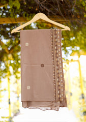 Swiss Lawn Ari Work Shawl D - 14 - Brown