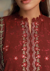 Winter - Sahar - Fall Edit - Embroidered 25 - AW1-25#Z16 - Crimson Amour