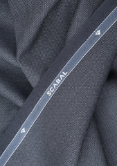 Scabal Super 150's Silk With Diamond Fragment Fabric - D Grey