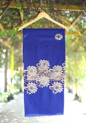 Pashmina Patch Work Shawl D - 35 - R Blue