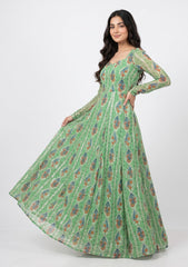 Chiffon Silk With Sequence Work - ASPL#76
