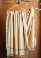 Pashmina Kashmiri Needle Work Shawl D#02 - Beige