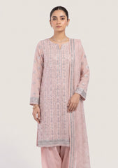 Formals - Riwaj - Fancy Bamber Chiffon - 2 Pcs Suit - CBD#06 - Tea Pink