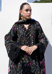 Lawn - Alif - AJR Printkari 25 - PK#03 - Midnight Flora