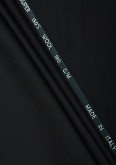 Reda Popeline Maior 150's Wool Fabric - Black